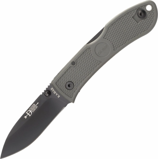 Vouwmes KA-BAR Dozier Hunter, zwarte lemmet, groene Zytel handgreep