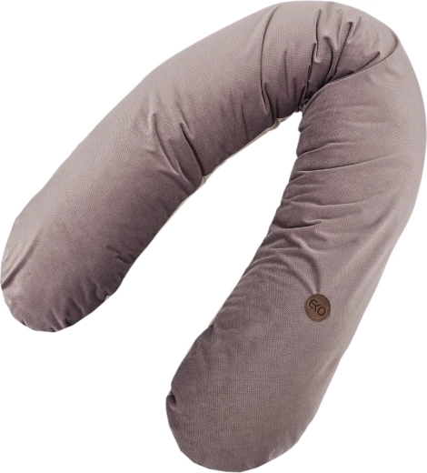EKO voedingskussen van katoen Velvet dark pink 180 cm