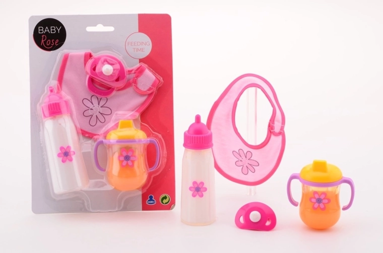Baby Rose etenstijd – speelset voor een pop - 1 stuk