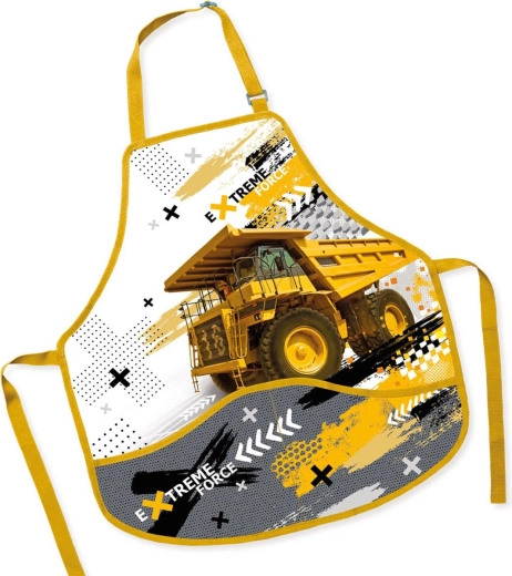 Kinderwerkschort voor handvaardigheid Vrachtwagen 50 × 55 cm - 1 stuk