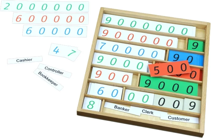 Moyo Montessori bankspel met cijfers
