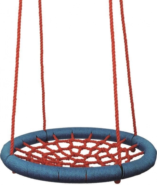 Schommelring Woody rood-blauw