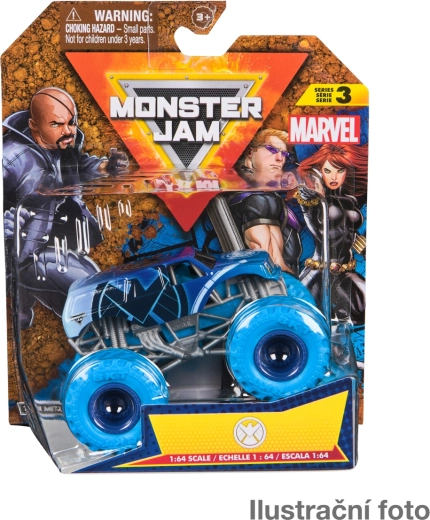 Monster Jam metalen model monstertruck Marvel 1:64 – assortiment