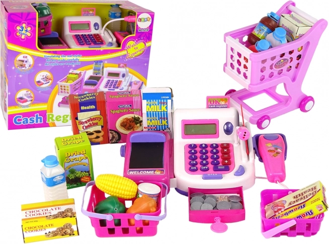 Kinderkassa met rekenmachine