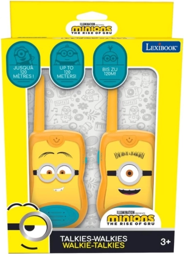 Kinderwalkietalkies MINIONS met bereik van 120 m