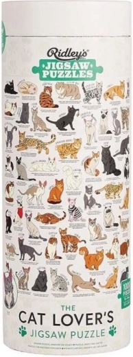 Puzzel voor kattenliefhebbers 1000 stukken van Ridley's Games