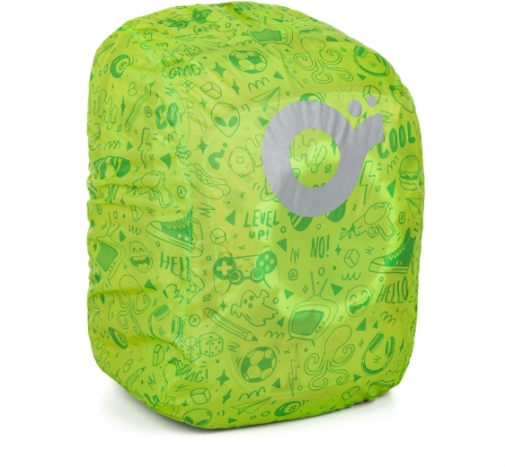 Groene regenhoes voor rugzak Topgal