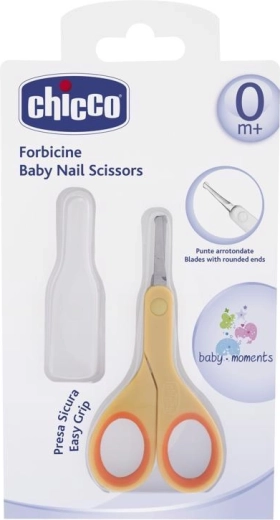 Chicco nagelschaartje met ronde punt, oranje