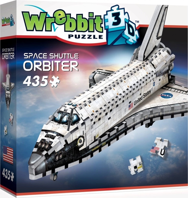 wrebbit 3d puzzel spaceshuttle orbiter – ruimteshuttle, 435 stukjes