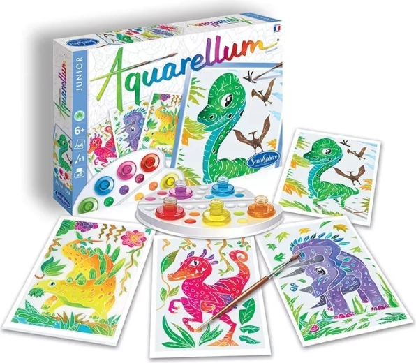 Sentosphere aquarel creatieve set junior dinosaurussen