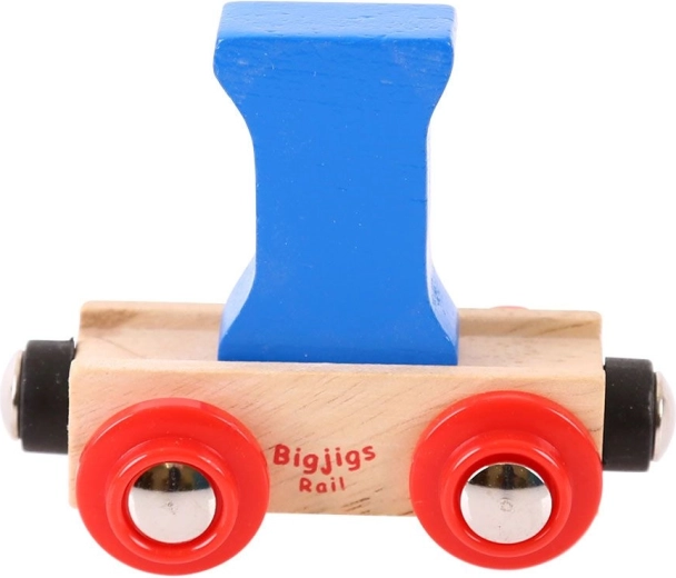 Wagon met letter I voor Bigjigs Rail houten treinbaan