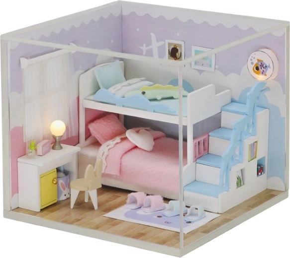 Miniatuur poppenhuis Slaapkamer van zoete dromen 2Kids Toys