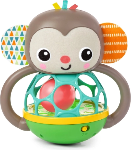 Multisensorisch speelgoed OBALL Grab & Giggle Monkey voor kinderen vanaf 6 maanden