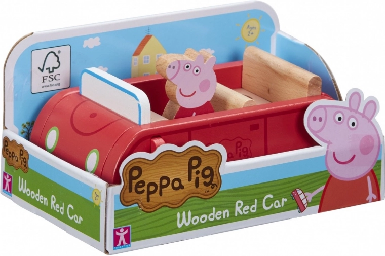Peppa Pig houten auto