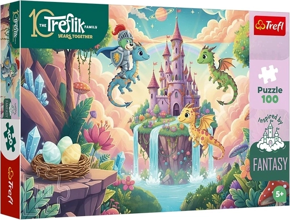 Trefl puzzel 100 stukjes – Ridder Treflík in een fantasiewereld