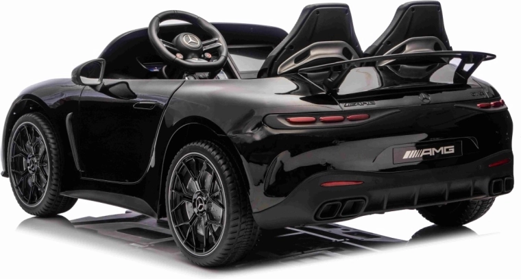 Elektrische kinderauto MERCEDES-BENZ GT63 AMG 24V – zwart, tweezitter