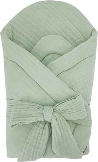 EKO mousseline wikkeldeken zonder versteviging Mint 75 x 75 cm