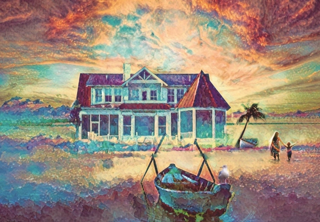 Puzzle ANATOLIAN Palmeiland 500 stukjes