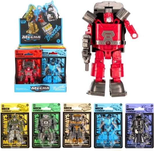 Kleine transformerende robot (6 kleuren)