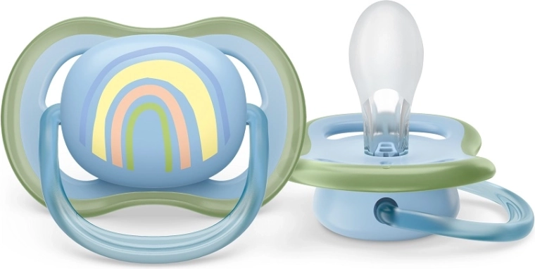 Philips Avent fopspeen Ultra Air 0–6 m regenboog
