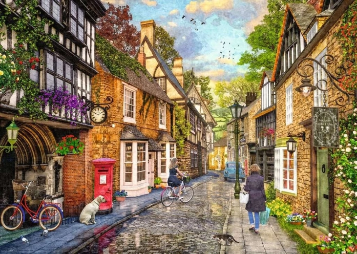 Ravensburger puzzel Down the Lane 2: Meadow Hill Lane 1000 stukjes