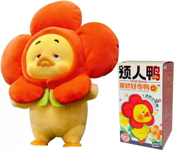 Upset Duck pluchen verzamelbare figuur Act Cute Duck Series blind box - 1 stuk