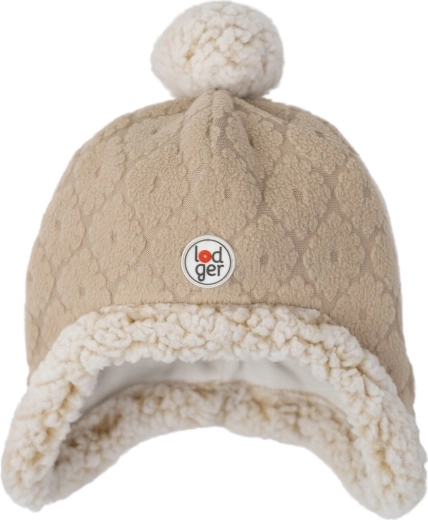 Lodger fleece wintermuts Hatter folklore beige (3–6 maanden) - 1 stuk