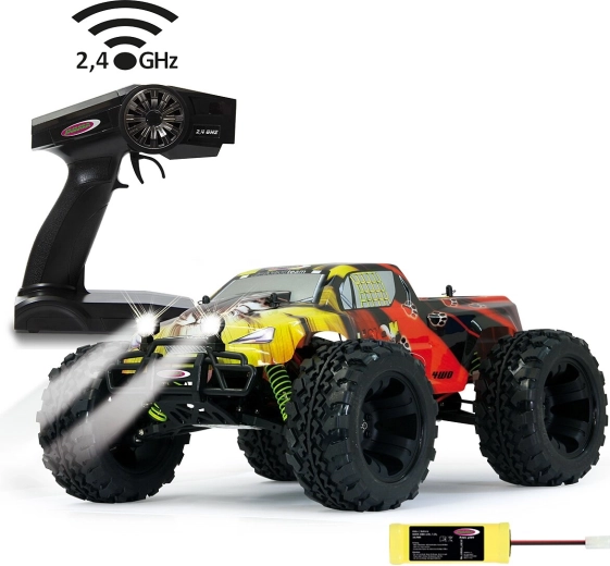 Jamara Tiger monster truck op afstandsbediening 4WD 1:10 2,4 GHz met LED (NiMH) - 1 stuk