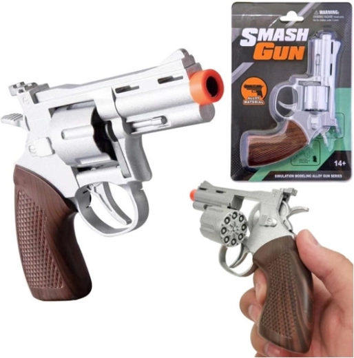 Metalen knalcapselrevolver Smash Gun