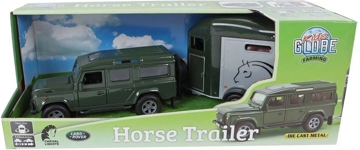 Land Rover met paardentrailer