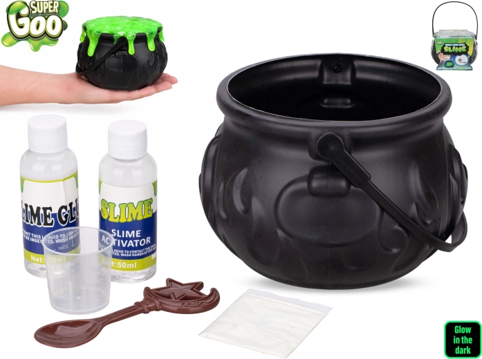 Magische ketel met set om slijm te maken Super Goo 14,5 cm