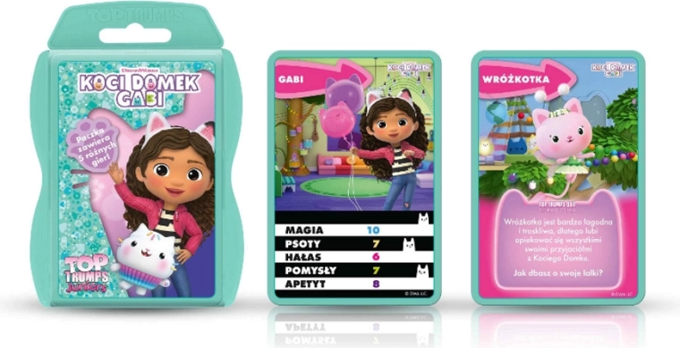 Kaartspel Top Trumps Junior – Gabby en het Poppenhuis