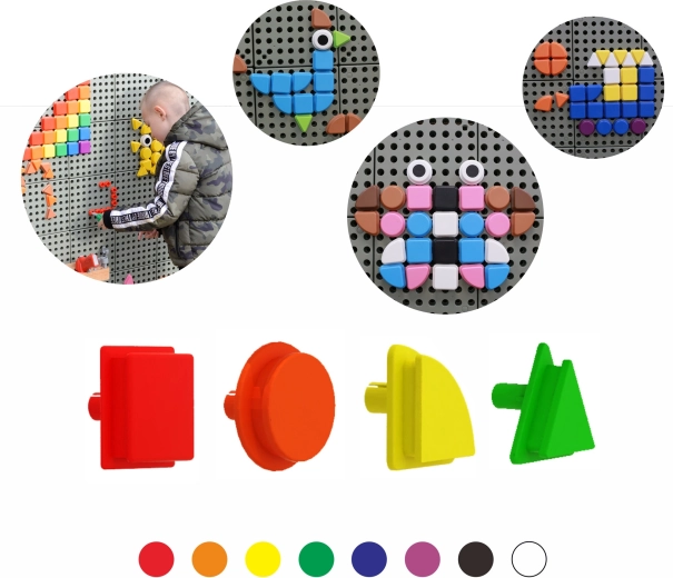 MASTERKIDZ geometrische pinnen voor STEM-prikbord, 256 onderdelen