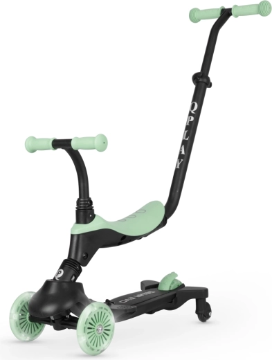 Qplay step en loopfiets Sema Evo met LED-lichten, jade green