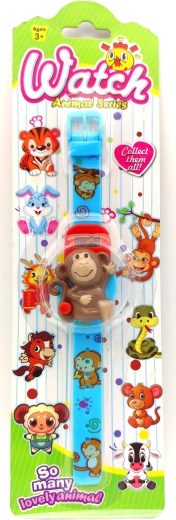 Digitale kinderhorloge met 3D-dieren - 1 stuk