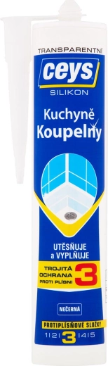 Sanitairsilicone CEYS transparant 280 ml