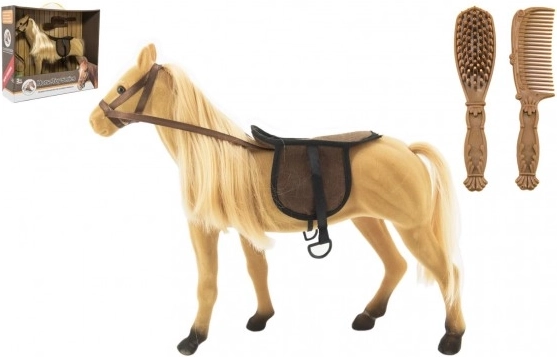 Grote verzorgingspaard met accessoires
