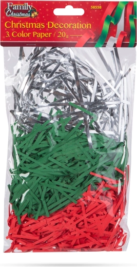 Kerstdecoratie van gekleurde papieren stroken 20 g
