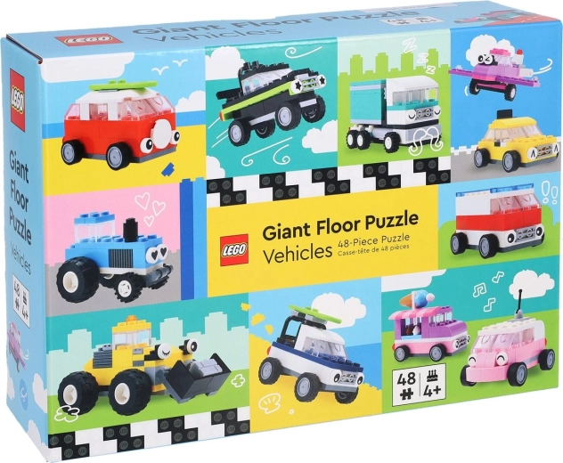 Chronicle Books reusachtige LEGO-vloerpuzzel: vervoermiddelen, 48 stukjes