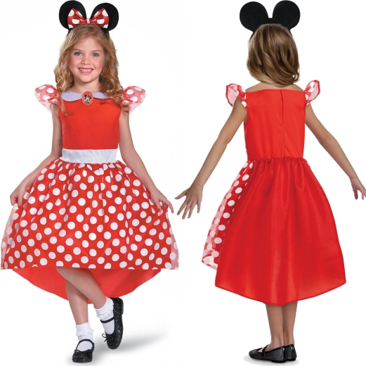 Disney Minnie Mouse-kinderkostuum voor meisjes van 110–122 cm