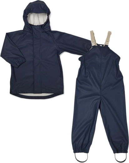 Nuuroo Carla kinderregenpak mini black iris maat 98