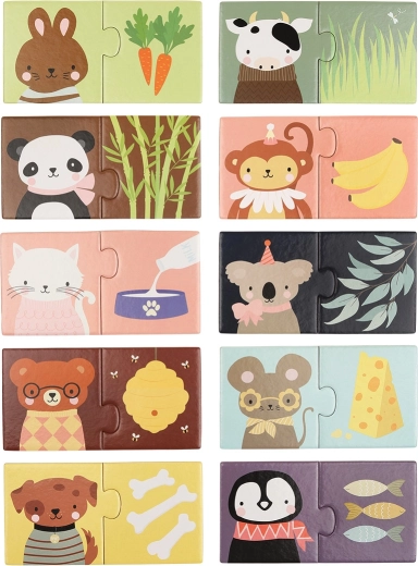 A Little Lovely Company koppel-puzzel met lekkernijen voor dieren