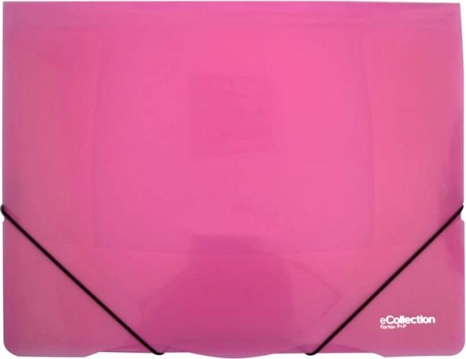 Map met elastiek eCollection roze A4