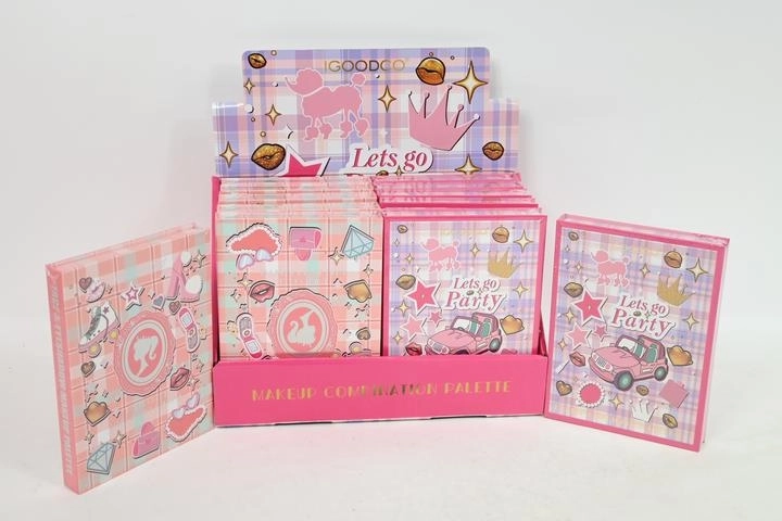 Kinder cosmeticaset met palette en spiegeltje