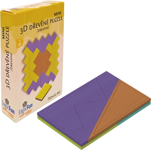 Mini 3D houten puzzels – meerdere soorten