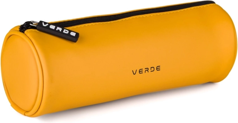 Ronde etui VERDE mosterdgeel