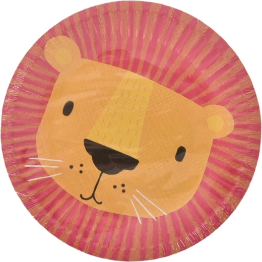 Papieren bordjes Jungle 18 cm (10 stuks)