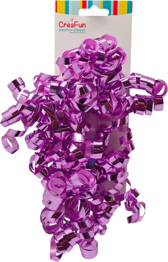 Cadeau strik metallic lichtroze, 2 stuks (6 mm)