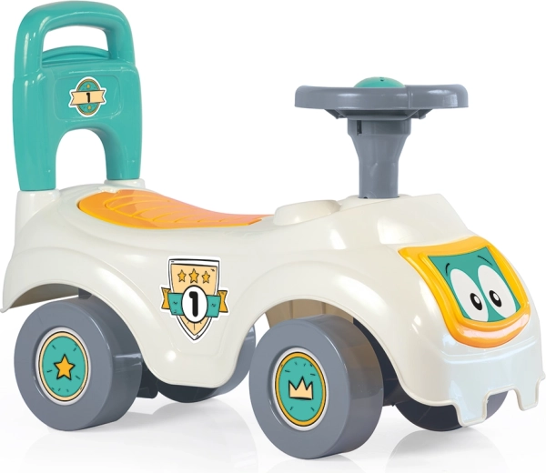 Dolu Sit'n Ride loopauto met rugleuning wit