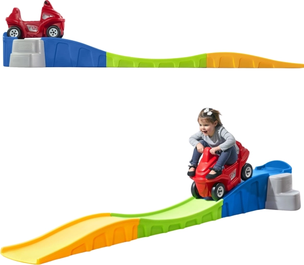 Step2 achtbaan met rood rijwagentje